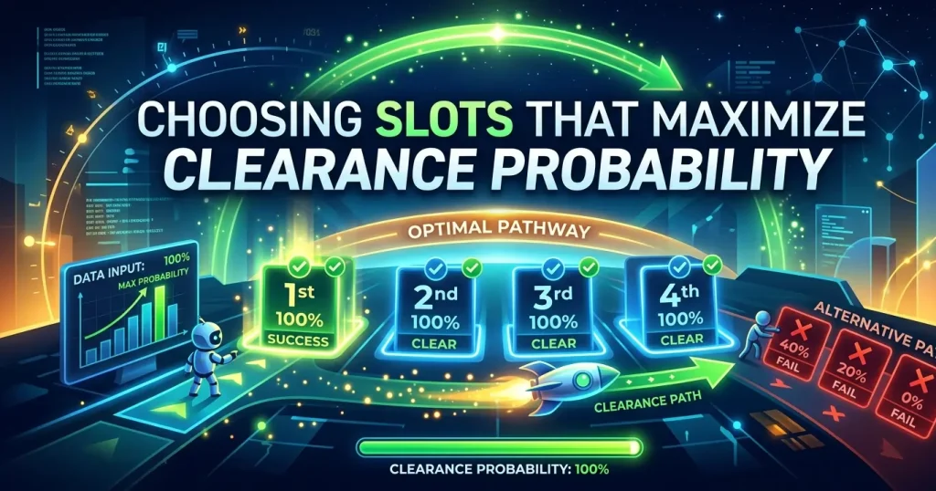 Choosing Slots That Maximize Clearance Probability