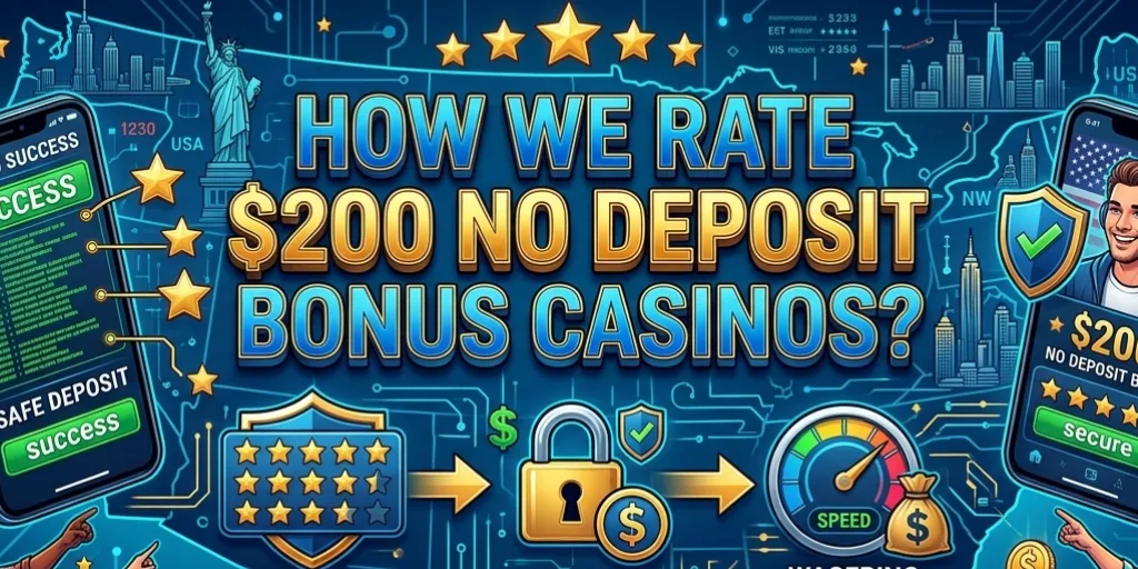 How We Rate $200 No Deposit Bonus Casinos

